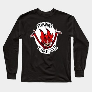 Thanks For Nothing Alastor Sticker Long Sleeve T-Shirt